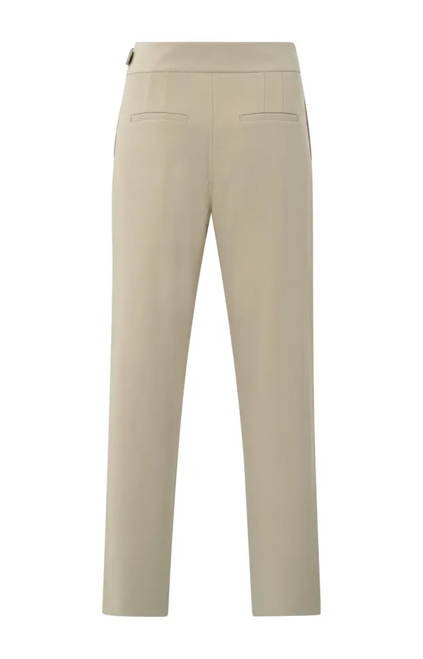 Trousers With High Waist And Buckle Closure Safari Women YAYA Trousers Trousers With High Waist And Buckle Closure Safari Women YAYA Trousers