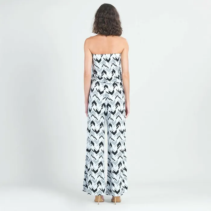 Tube Top Pocket Jumpsuit 8211 Chevron Stripe 8211 Final Sale Women Clara Sunwoo Dresses Jumpsuits