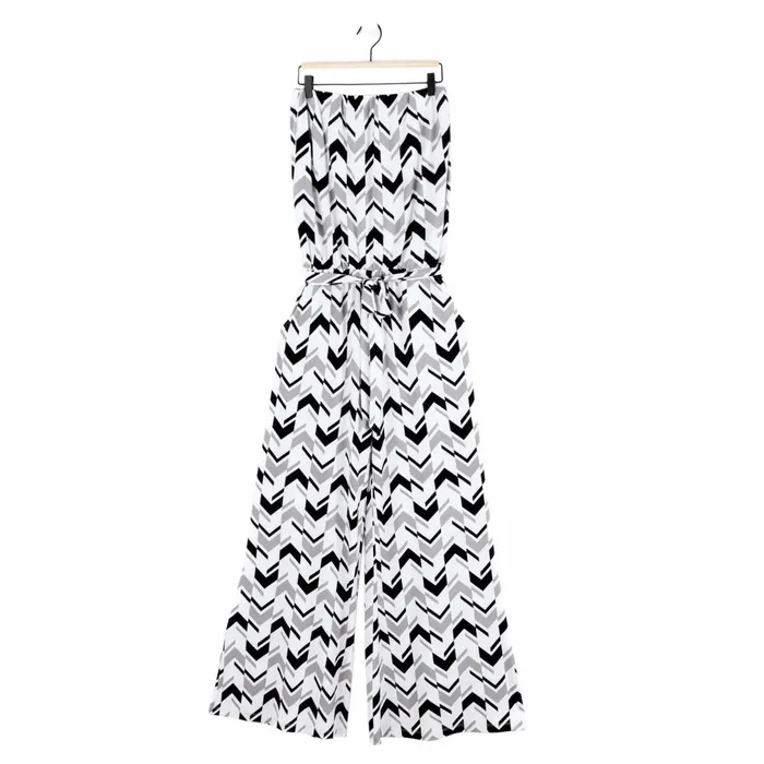 Tube Top Pocket Jumpsuit 8211 Chevron Stripe 8211 Final Sale Women Clara Sunwoo Dresses Jumpsuits