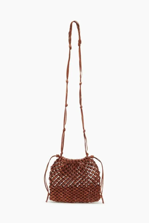 Tulia Knotted Crossbody Pecan Brown Women Ulla Johnson Handbags