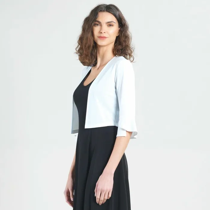 Tulip Cuff Shrug 8211 White Women Clara Sunwoo Jackets Cardigans