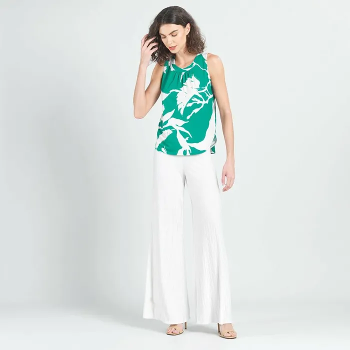 UNeck Curved HiLow Tank 8211 Floral Branch 8211 Final Sale Women Clara Sunwoo Tops Tunics