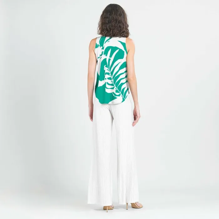 UNeck Curved HiLow Tank 8211 Floral Branch 8211 Final Sale Women Clara Sunwoo Tops Tunics