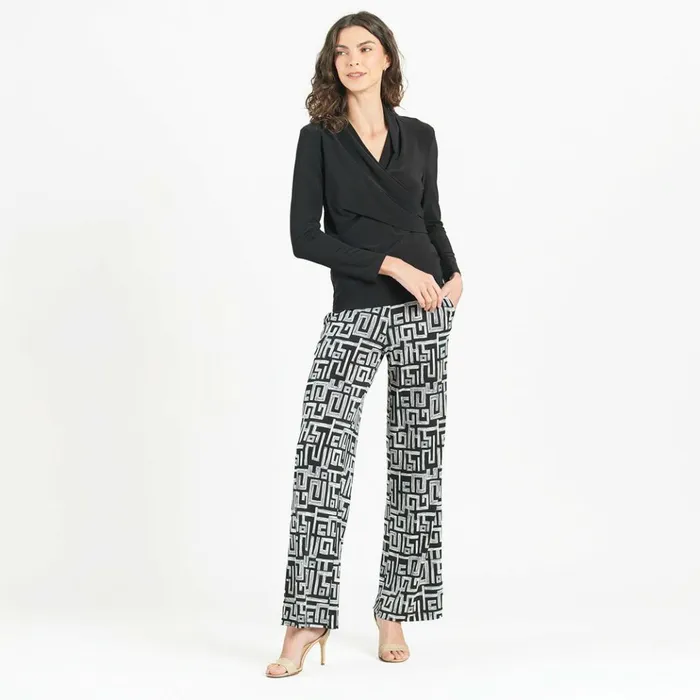 VNeck Draped Pleat Top 8211 Black Women Clara Sunwoo Modern Basics