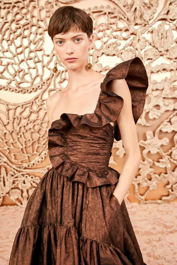 Valeria Gown Corallium Women Ulla Johnson Dresses Valeria Gown Corallium Women Ulla Johnson Dresses