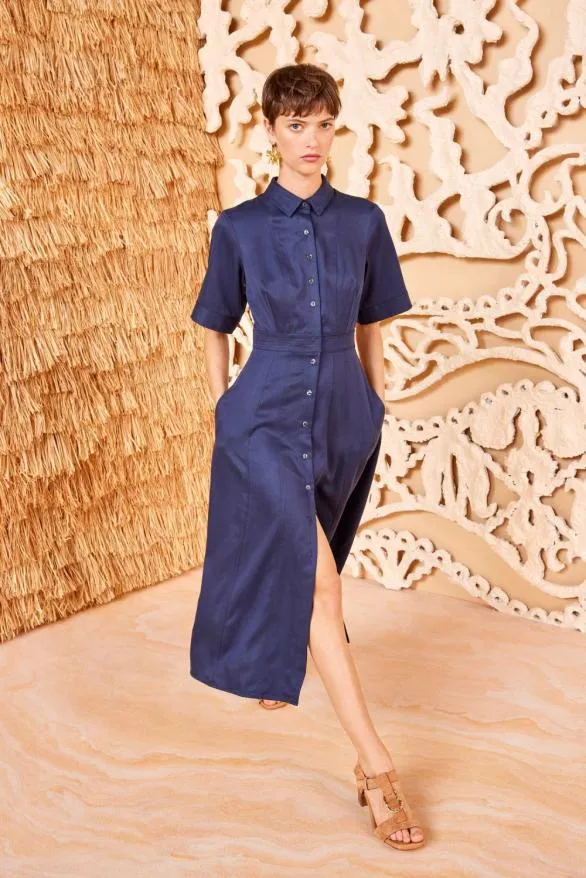Vallis Dress Sapphire Women Ulla Johnson Dresses