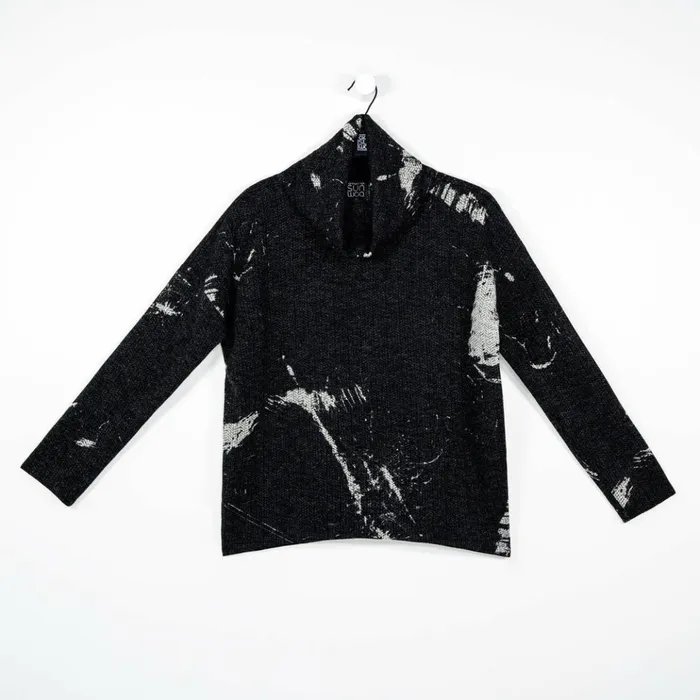 Waffle Knit 8211 Tipped Hem Sweater Top 8211 Stone Splash 8211 Final Sale Women Clara Sunwoo Sweaters