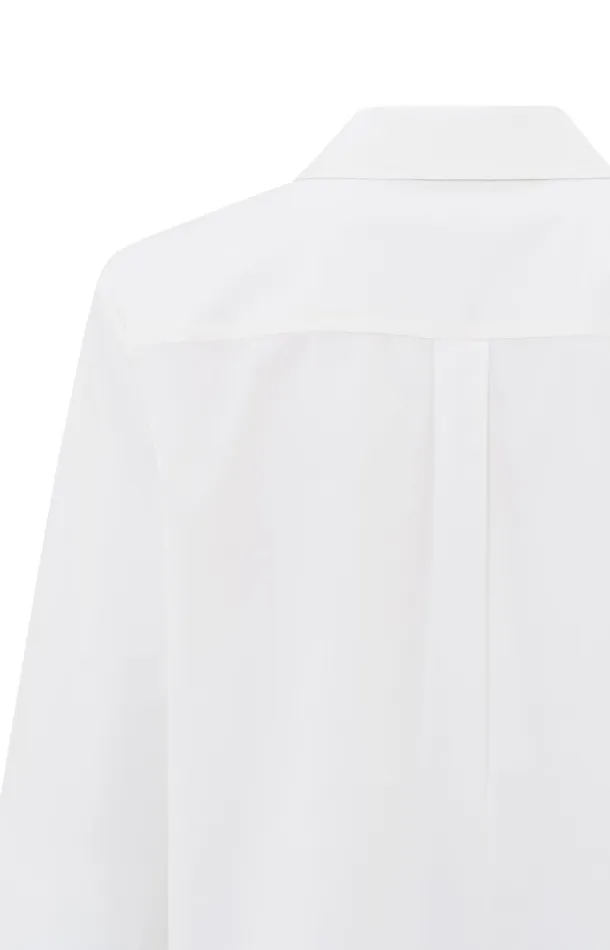 White Blouse With Long Sleeves And Button Details Pure White Women YAYA Blouses White Blouse With Long Sleeves And Button Details Pure White Women YAYA Blouses