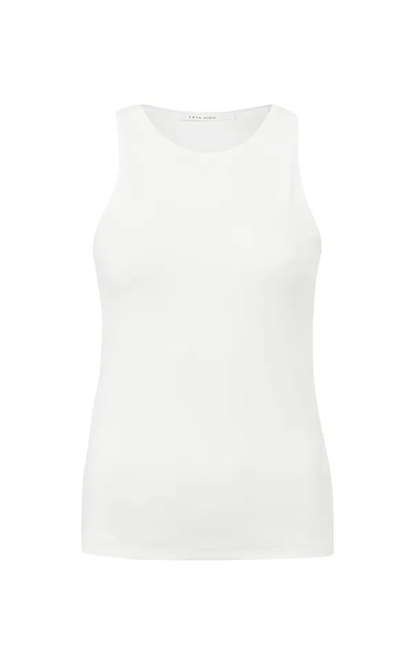 White Halter Top Made Of Soft Fabric Pure White Women YAYA Tops White Halter Top Made Of Soft Fabric Pure White Women YAYA Tops