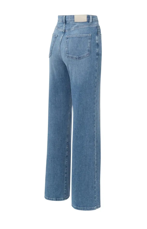 Wideleg Jeans With High Waist L32 Blue Denim Women YAYA Jeans Wideleg Jeans With High Waist L32 Blue Denim Women YAYA Jeans