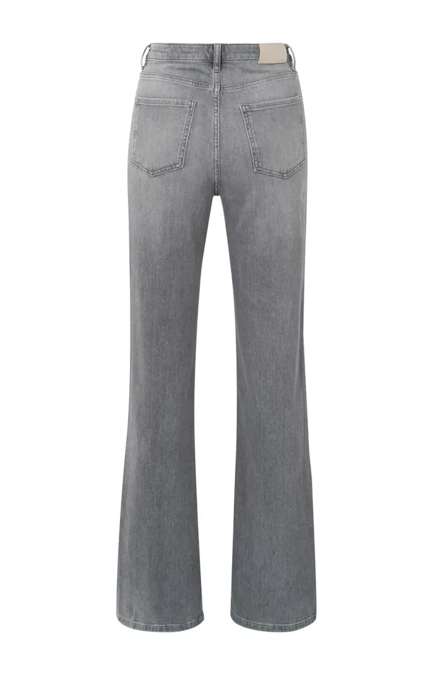 Wideleg Jeans With High Waist L34 Medium Grey Denim Women YAYA Jeans Wideleg Jeans With High Waist L34 Medium Grey Denim Women YAYA Jeans