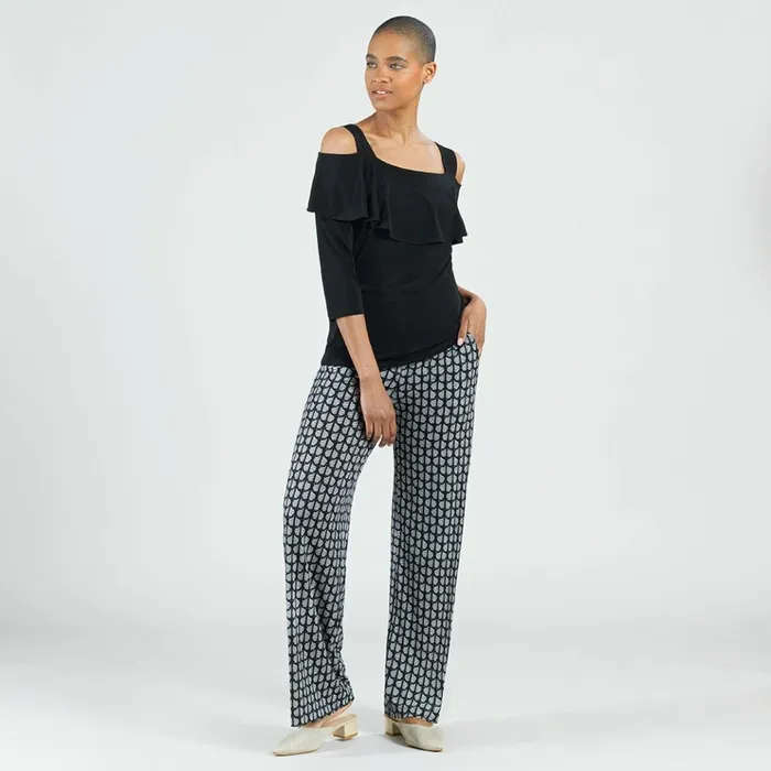 Wide Leg Pocket Pant 8211 Geo Striped 8211 Final Sale Women Clara Sunwoo Pants Skirts