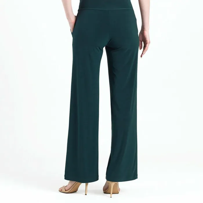Wide Leg Pocket Pant 8211 Hunter Green Women Clara Sunwoo Pants Skirts