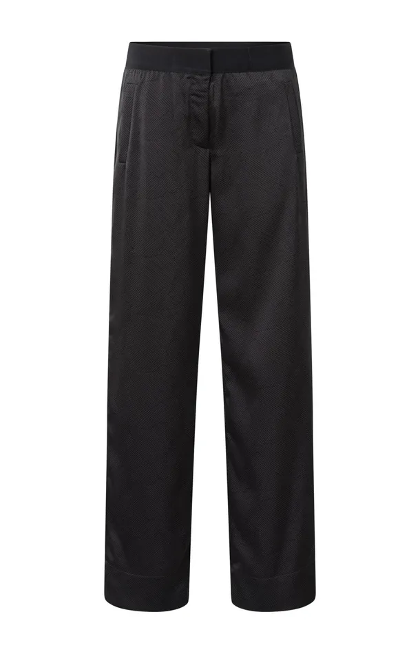 Wide Leg Trousers With Print Phantom Dessin Women YAYA Trousers Wide Leg Trousers With Print Phantom Dessin Women YAYA Trousers