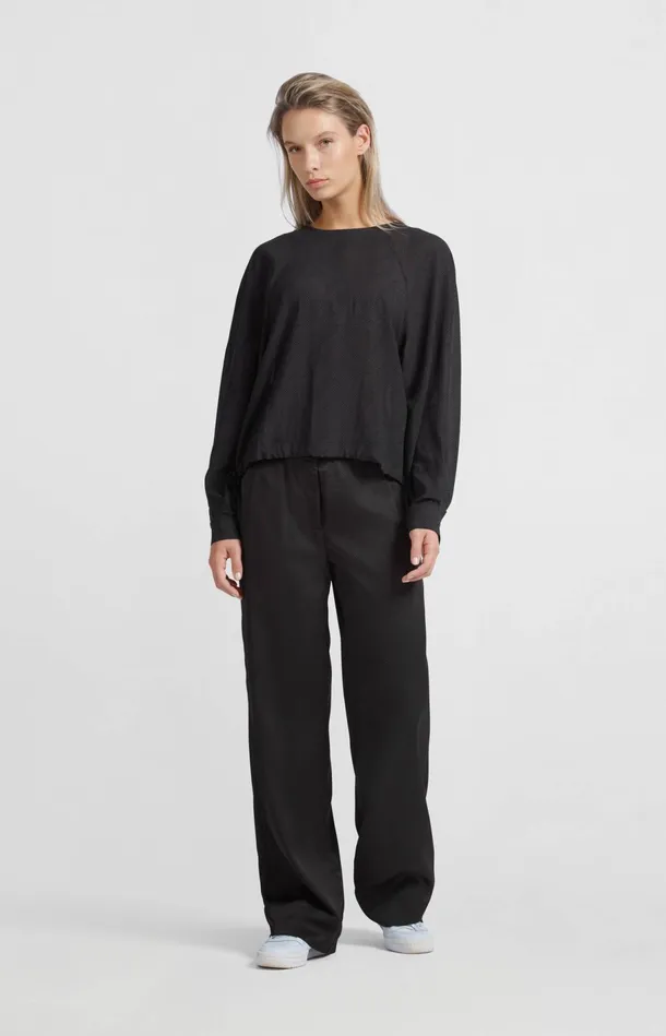 Wide Leg Trousers With Print Phantom Dessin Women YAYA Trousers Wide Leg Trousers With Print Phantom Dessin Women YAYA Trousers