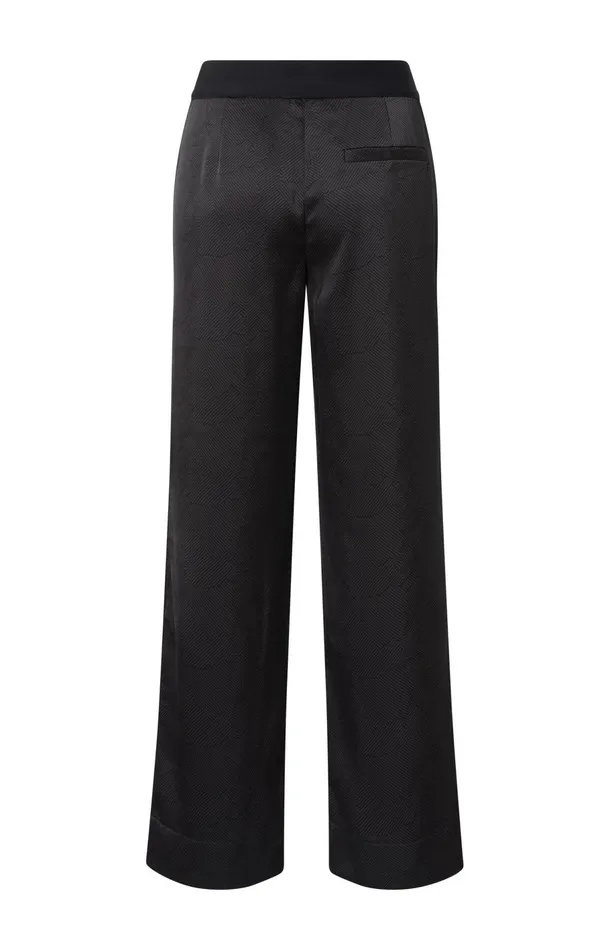 Wide Leg Trousers With Print Phantom Dessin Women YAYA Trousers Wide Leg Trousers With Print Phantom Dessin Women YAYA Trousers