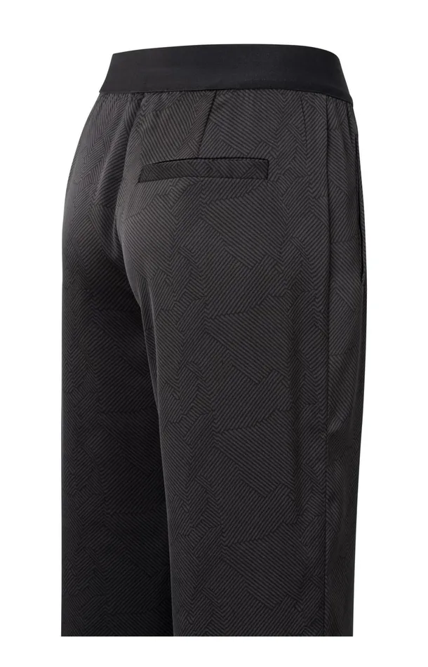 Wide Leg Trousers With Print Phantom Dessin Women YAYA Trousers Wide Leg Trousers With Print Phantom Dessin Women YAYA Trousers