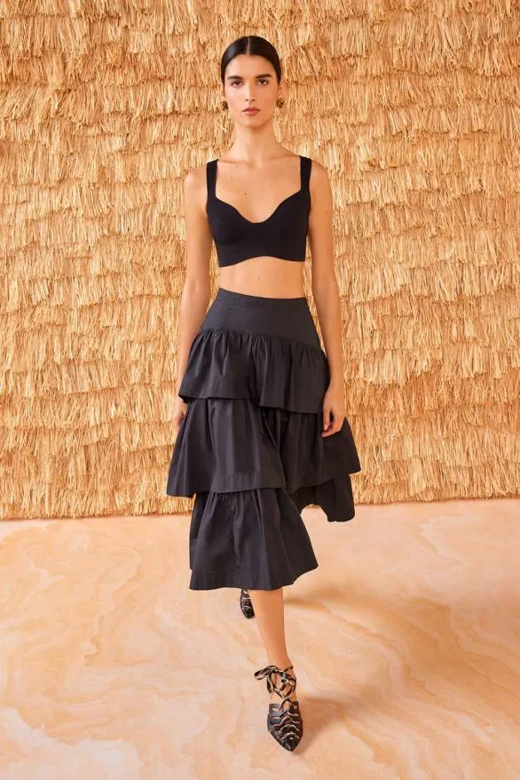 Winnie Skirt Noir Women Ulla Johnson Skirts And Shorts