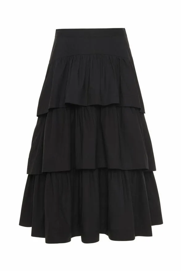 Winnie Skirt Noir Women Ulla Johnson Skirts And Shorts Winnie Skirt Noir Women Ulla Johnson Skirts And Shorts