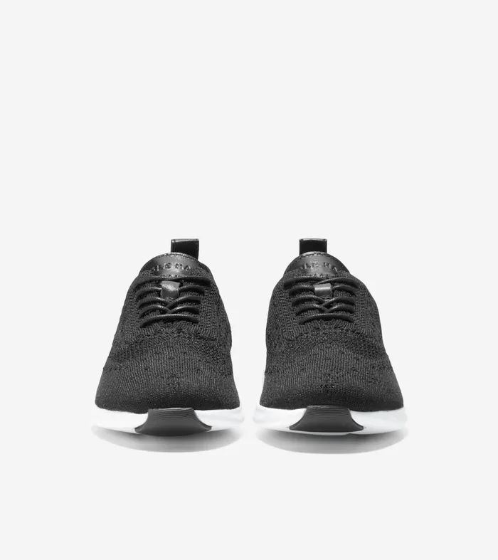 Women 2ZEROslashGRAND Stitchlitetrade Wingtip Oxfords Black Stitchliteandtradeoptic White Cole Haan Oxfords