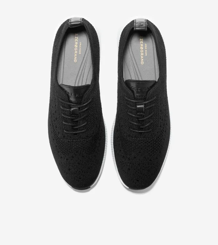 Women 2ZEROslashGRAND Stitchlitetrade Wingtip Oxfords Black Stitchliteandtradeoptic White Cole Haan Oxfords