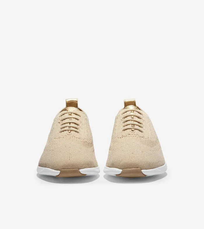 Women 2ZEROslashGRAND Stitchlitetrade Wingtip Oxfords Rye Stitchliteandtradeoptic White Cole Haan Oxfords