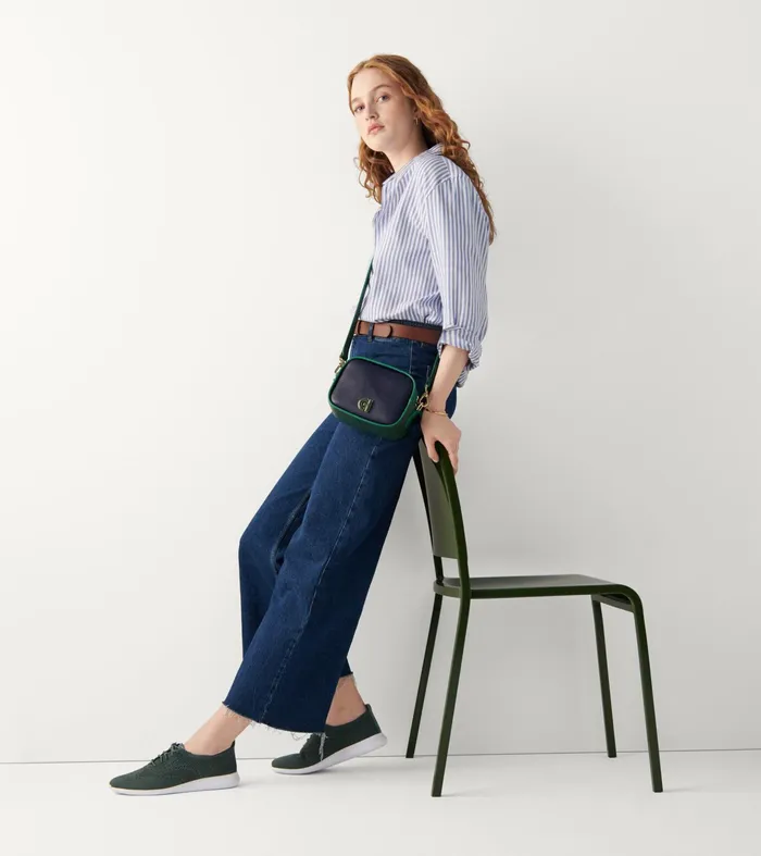 Women 2ZEROslashGRAND Stitchlitetrade Wingtip Oxfords Scarabaventurine Metallic Stitchliteandtrade Cole Haan Oxfords