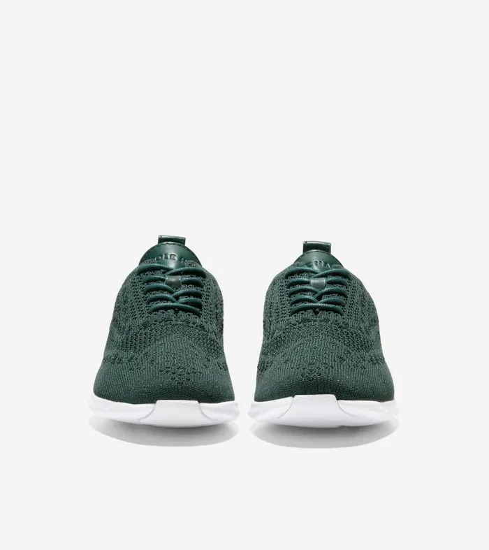 Women 2ZEROslashGRAND Stitchlitetrade Wingtip Oxfords Scarabaventurine Metallic Stitchliteandtrade Cole Haan Oxfords