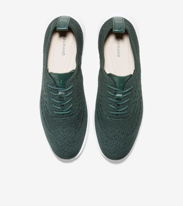 Women 2ZEROslashGRAND Stitchlitetrade Wingtip Oxfords Scarabaventurine Metallic Stitchliteandtrade Cole Haan Oxfords