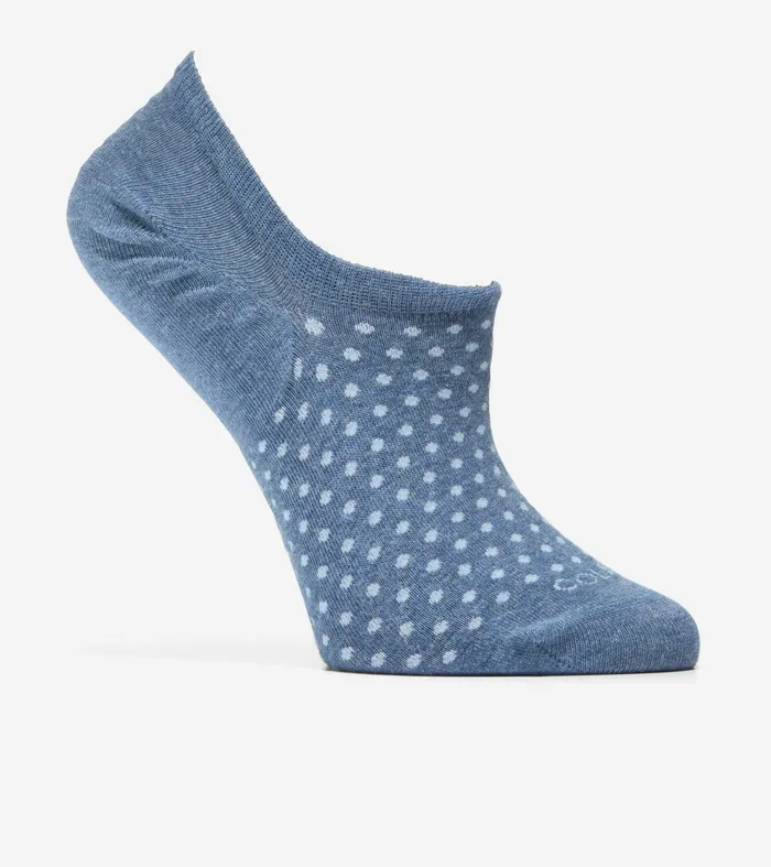 Women 3Pack Dot Sneakers Liner Socks Blueassorted Cole Haan Socks