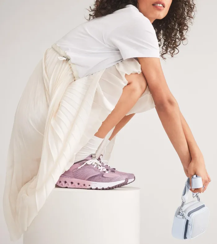 Women 5ZEROslashGRAND Embrostitch Running Shoes Mauveplum Purpleoptic White Cole Haan Running Shoes