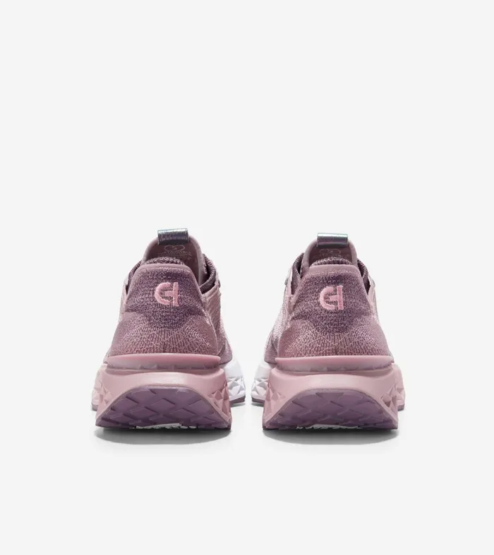 Women 5ZEROslashGRAND Embrostitch Running Shoes Mauveplum Purpleoptic White Cole Haan Running Shoes