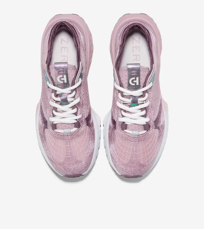 Women 5ZEROslashGRAND Embrostitch Running Shoes Mauveplum Purpleoptic White Cole Haan Running Shoes