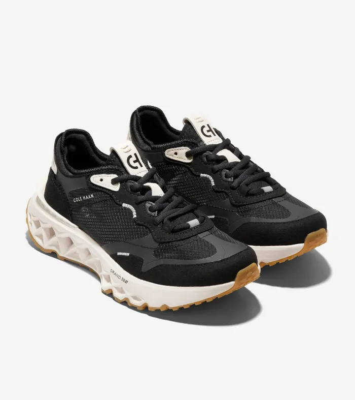 Women 5ZEROslashGRAND Running Shoes Blackivory Cole Haan Sneakers