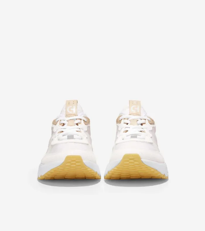 Women 5ZEROslashGRAND Running Shoes Optic Whitebleached Tan Cole Haan Sneakers