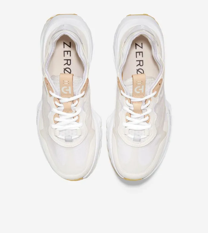 Women 5ZEROslashGRAND Running Shoes Optic Whitebleached Tan Cole Haan Sneakers