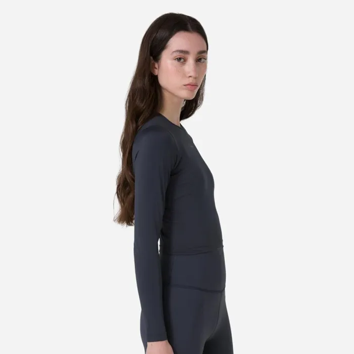 Women Active Long Sleeve Top Deep Olive Greenolive Greenblackgreydark Grey Dark Navy Rapha Archive