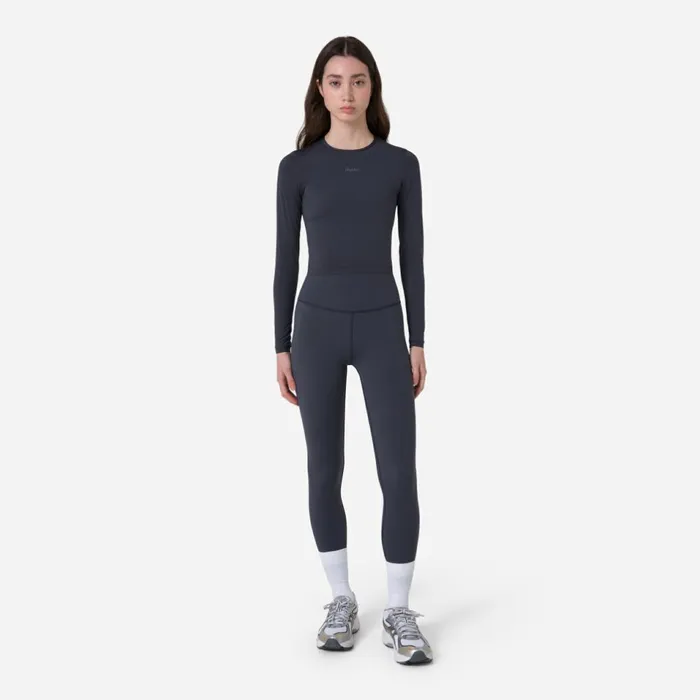 Women Active Long Sleeve Top Deep Olive Greenolive Greenblackgreydark Grey Dark Navy Rapha Archive