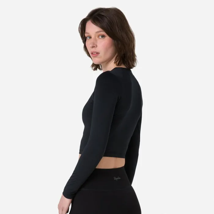 Women Active Long Sleeve Top Deep Olive Greenolive Greenblackgreydark Grey Dark Navy Rapha Archive
