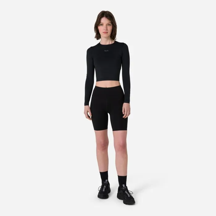 Women Active Long Sleeve Top Deep Olive Greenolive Greenblackgreydark Grey Dark Navy Rapha Archive