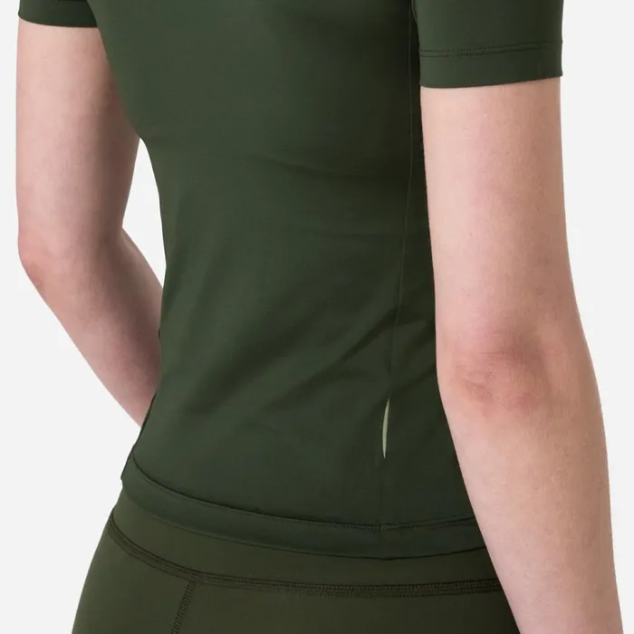 Women Active Tshirt Deep Olive Greenolive Greenblackgreydark Grey Dark Navy Rapha Archive