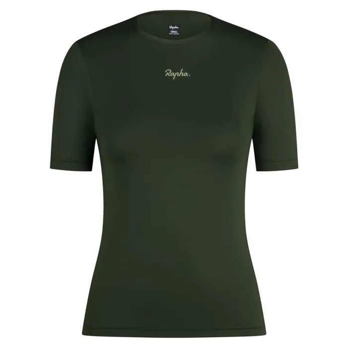 Women Active Tshirt Deep Olive Greenolive Greenblackgreydark Grey Dark Navy Rapha Archive