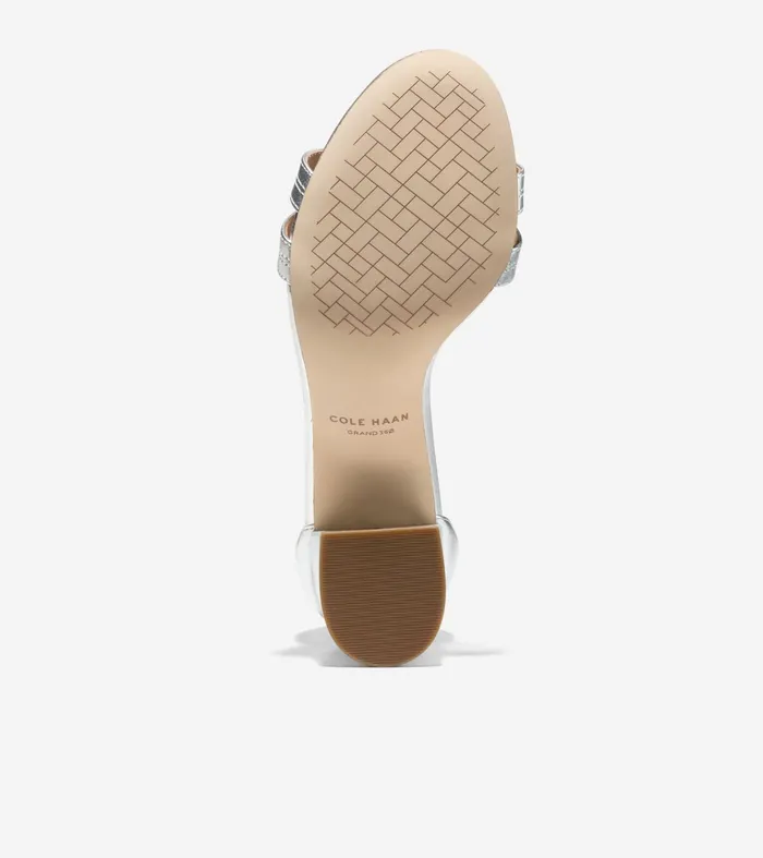 Women Adelaine Sandal Silver Cole Haan Heels and Pumps