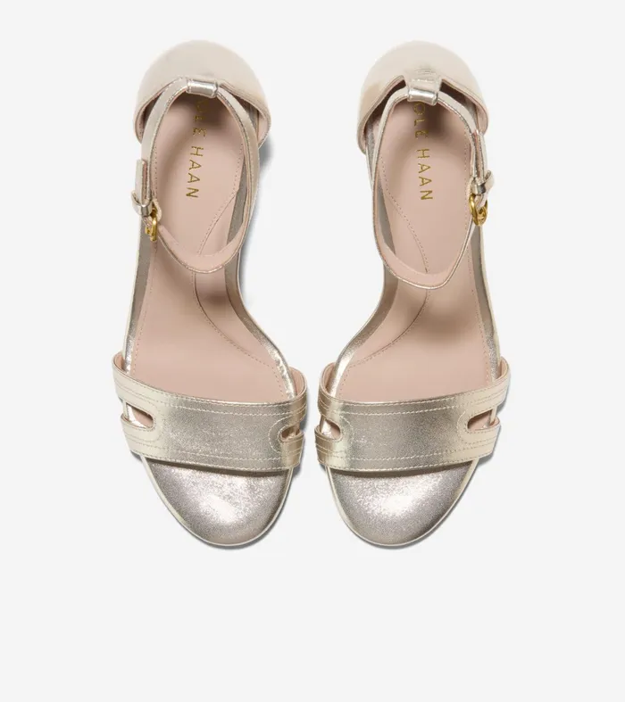 Women Adelaine Sandals Soft Gold Cole Haan Heels and Pumps