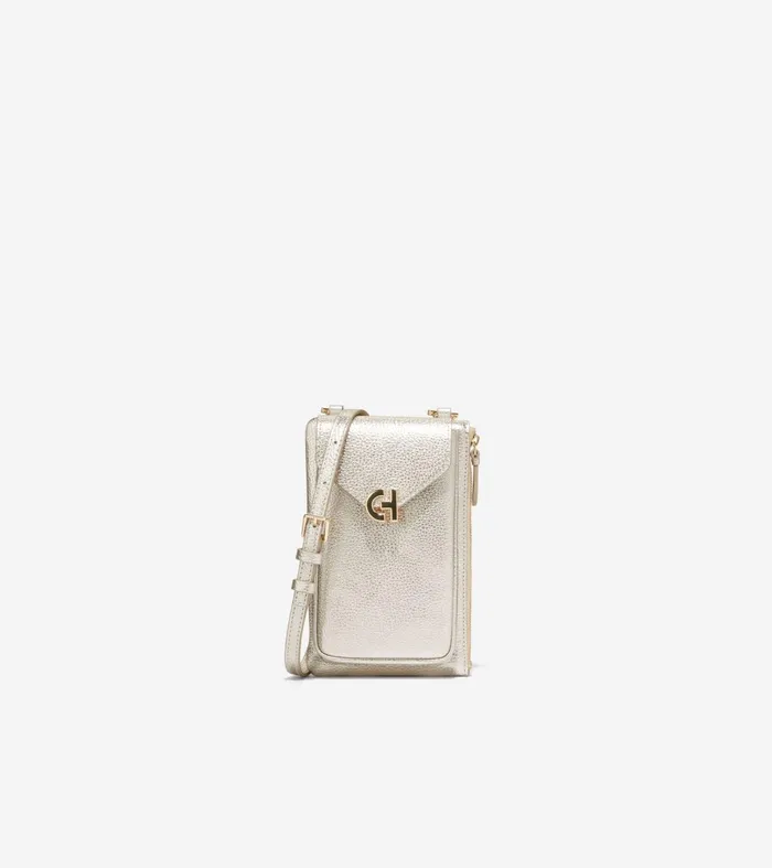 Women AllInOne Flap Crossbody Bag Gold Cole Haan Crossbody Bags