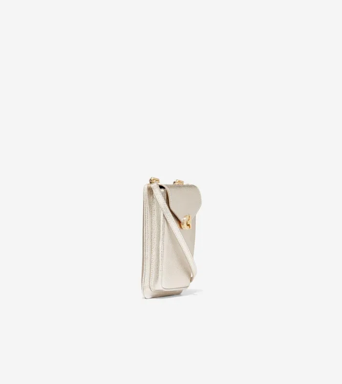 Women AllInOne Flap Crossbody Bag Gold Cole Haan Crossbody Bags