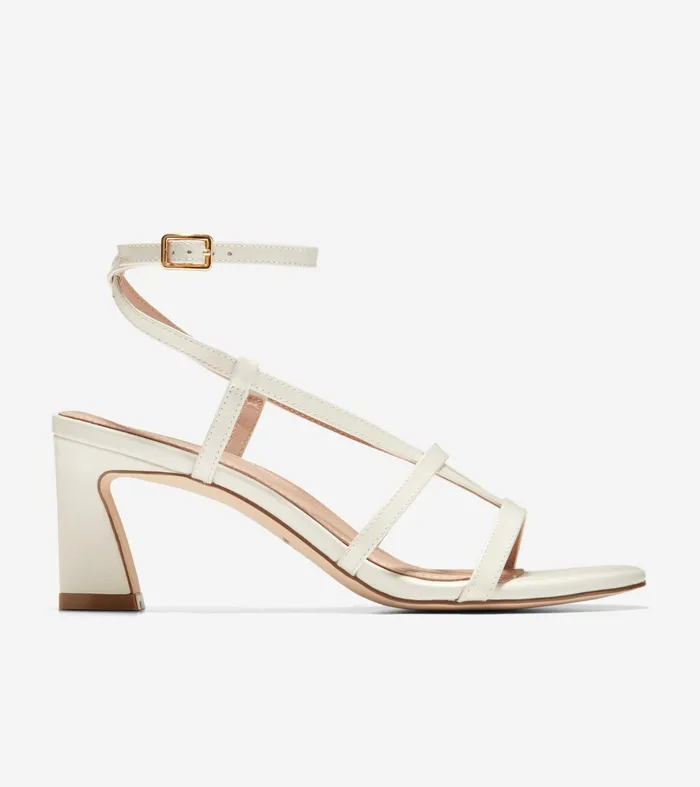 Women Amber Strappy Sandals Ivory Cole Haan Heels and Pumps