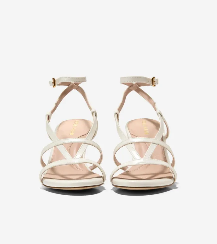Women Amber Strappy Sandals Ivory Cole Haan Heels and Pumps