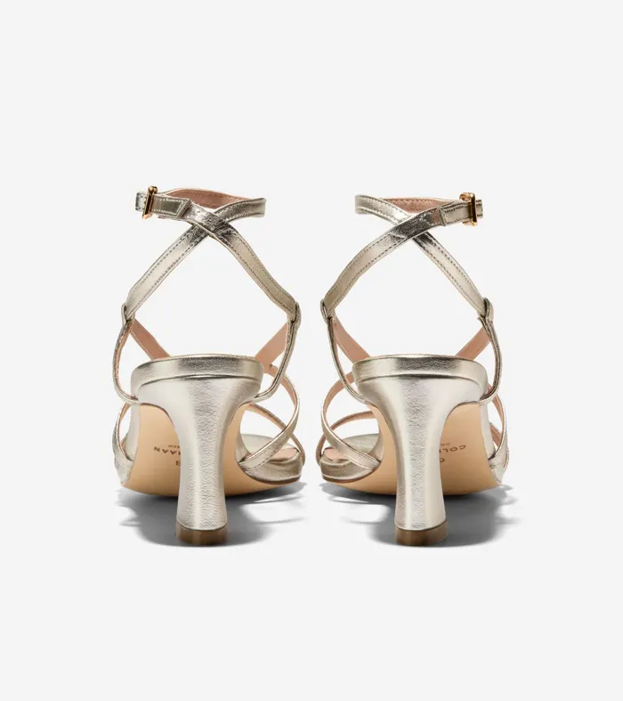 Women Amber Strappy Sandals Soft Gold Cole Haan Heels and Pumps