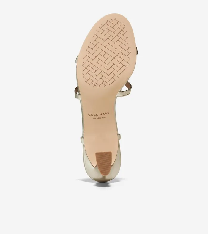 Women Amber Strappy Sandals Soft Gold Cole Haan Heels and Pumps